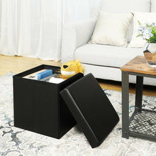 Load image into Gallery viewer, 15 Storage Ottoman - Folding Toy Box Chest Seat Ottomans Bench Foot Rest Stool