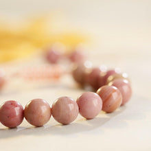 Load image into Gallery viewer, 8mm Mens Women Natural Gemstones Macrame Round Beads Braided Bracelet Handmade