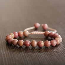 Load image into Gallery viewer, 8mm Mens Women Natural Gemstones Macrame Round Beads Braided Bracelet Handmade