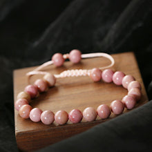 Load image into Gallery viewer, 8mm Mens Women Natural Gemstones Macrame Round Beads Braided Bracelet Handmade