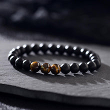 Load image into Gallery viewer, 8mm Natural Onyx Stone Beads Tiger Eye Beads Healing Bracelet Women Men Jewelry