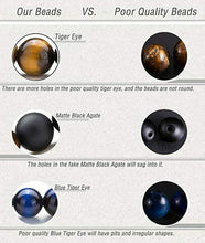 Load image into Gallery viewer, 8mm Natural Onyx Stone Beads Tiger Eye Beads Healing Bracelet Women Men Jewelry