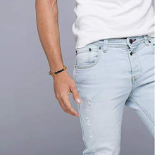 Load image into Gallery viewer, 8mm Natural Onyx Stone Beads Tiger Eye Beads Healing Bracelet Women Men Jewelry