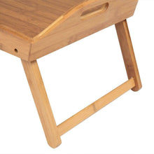 Load image into Gallery viewer, Adjustable Bamboo Folding Breakfast In Bed Tray Laptop Notebook Portable Wood