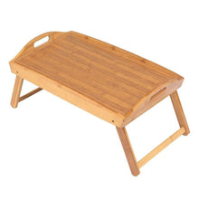 Load image into Gallery viewer, Adjustable Bamboo Folding Breakfast In Bed Tray Laptop Notebook Portable Wood