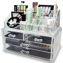 Load image into Gallery viewer, Cosmetic Organizer Storage 4 Drawers Drawer Makeup Case Storage Holder Box