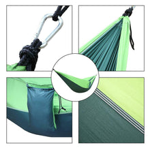 Load image into Gallery viewer, Double Portable 2 Persons Camping Travel Parachute Nylon Stree Hammock Swing Bed