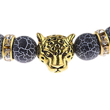 Load image into Gallery viewer, Fashion Men Women Natural Stone Gemstone Beads Lion's Head Bracelets Jewelry