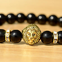Load image into Gallery viewer, Fashion Men Women Natural Stone Gemstone Beads Lion's Head Bracelets Jewelry