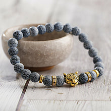 Load image into Gallery viewer, Fashion Men Women Natural Stone Gemstone Beads Lion's Head Bracelets Jewelry