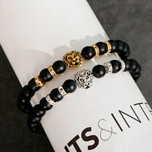 Load image into Gallery viewer, Fashion Men Women Natural Stone Gemstone Beads Lion's Head Bracelets Jewelry
