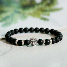 Load image into Gallery viewer, Fashion Men Women Natural Stone Gemstone Beads Lion's Head Bracelets Jewelry