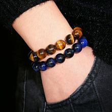 Load image into Gallery viewer, Fashion Natural Stone Blue Tiger Eye Malachite Beads Bracelets Men Women Jewelry