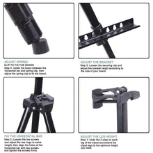 Load image into Gallery viewer, Folding Artist Painter Telescopic Studio Easel Tripod Display Stand Art Supplies