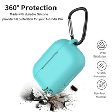 Load image into Gallery viewer, For Apple AirPods Pro Silicone Case Protector Shockproof Full Cover + Keychain
