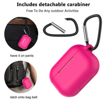 Load image into Gallery viewer, For Apple AirPods Pro Silicone Case Protector Shockproof Full Cover + Keychain