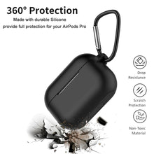 Load image into Gallery viewer, For Apple AirPods Pro Silicone Case Protector Shockproof Full Cover + Keychain