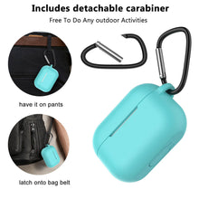 Load image into Gallery viewer, For Apple AirPods Pro Silicone Case Protector Shockproof Full Cover + Keychain