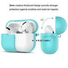 Load image into Gallery viewer, For Apple AirPods Pro Silicone Case Protector Shockproof Full Cover + Keychain