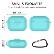 Load image into Gallery viewer, For Apple AirPods Pro Silicone Case Protector Shockproof Full Cover + Keychain
