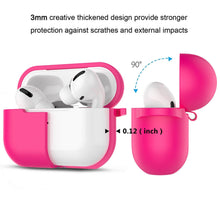 Load image into Gallery viewer, For Apple AirPods Pro Silicone Case Protector Shockproof Full Cover + Keychain