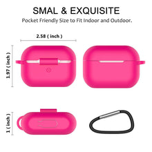 Load image into Gallery viewer, For Apple AirPods Pro Silicone Case Protector Shockproof Full Cover + Keychain
