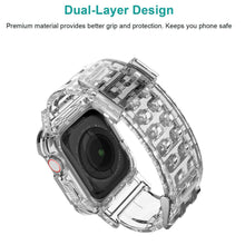 Load image into Gallery viewer, For Apple Watch Series 7/6/5/4/3/2/SE Clear Rugged Case with Band Strap 41/45mm