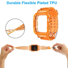 Load image into Gallery viewer, For Apple Watch Series 7/6/5/4/3/2/SE Clear Rugged Case with Band Strap 41/45mm