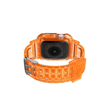 Load image into Gallery viewer, For Apple Watch Series 7/6/5/4/3/2/SE Clear Rugged Case with Band Strap 41/45mm