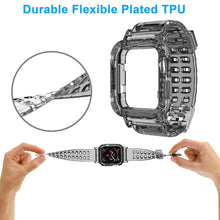 Load image into Gallery viewer, For Apple Watch Series 7/6/5/4/3/2/SE Clear Rugged Case with Band Strap 41/45mm