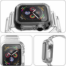 Load image into Gallery viewer, For Apple Watch Series 7/6/5/4/3/2/SE Clear Rugged Case with Band Strap 41/45mm