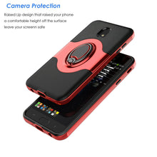 Load image into Gallery viewer, For Samsung Galaxy J7 V 2018/Crown/Refine/Star Ring Stand Case Cover +Car Holder