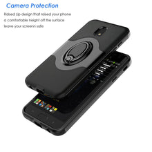 Load image into Gallery viewer, For Samsung Galaxy J7 V 2018/Crown/Refine/Star Ring Stand Case Cover +Car Holder