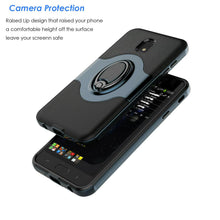 Load image into Gallery viewer, For Samsung Galaxy J7 V 2018/Crown/Refine/Star Ring Stand Case Cover +Car Holder