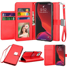 Load image into Gallery viewer, For iphone 11,11 Pro Max Flip Leather Wallet Case Card Holder Kickstand Cover