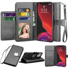 Load image into Gallery viewer, For iphone 11,11 Pro Max Flip Leather Wallet Case Card Holder Kickstand Cover