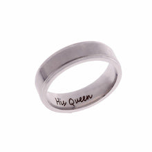 Load image into Gallery viewer, His Queen And Her King Stainless Steel Couple For Lover Engagement Rings Jewelry