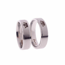 Load image into Gallery viewer, His Queen And Her King Stainless Steel Couple For Lover Engagement Rings Jewelry
