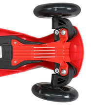 Load image into Gallery viewer, Kick Scooter for Kids with 3 Light Up Wheels Adjustable Height Boys Girls Red