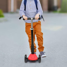 Load image into Gallery viewer, Kick Scooter for Kids with 3 Light Up Wheels Adjustable Height Boys Girls Red