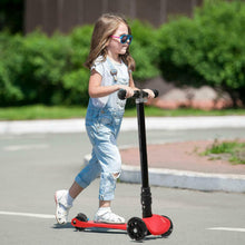 Load image into Gallery viewer, Kick Scooter for Kids with 3 Light Up Wheels Adjustable Height Boys Girls Red