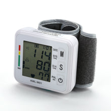 Load image into Gallery viewer, LCD Digital Wrist Blood Pressure Monitor BP Cuff Gauge Automatic Machine Tester