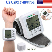 Load image into Gallery viewer, LCD Digital Wrist Blood Pressure Monitor BP Cuff Gauge Automatic Machine Tester