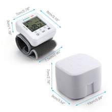 Load image into Gallery viewer, LCD Digital Wrist Blood Pressure Monitor BP Cuff Gauge Automatic Machine Tester