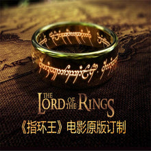 Load image into Gallery viewer, Lord of the Rings The One Ring Lotr Stainless Steel Fashion Men's Ring Size 6-13