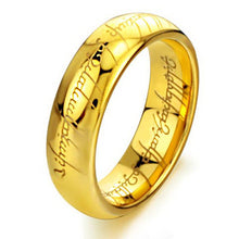 Load image into Gallery viewer, Lord of the Rings The One Ring Lotr Stainless Steel Fashion Men's Ring Size 6-13