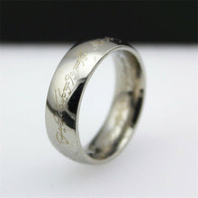 Load image into Gallery viewer, Lord of the Rings The One Ring Lotr Stainless Steel Fashion Men's Ring Size 6-13