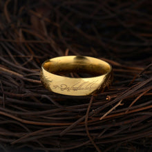 Load image into Gallery viewer, Lord of the Rings The One Ring Lotr Stainless Steel Fashion Men's Ring Size 6-13