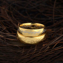 Load image into Gallery viewer, Lord of the Rings The One Ring Lotr Stainless Steel Fashion Men's Ring Size 6-13