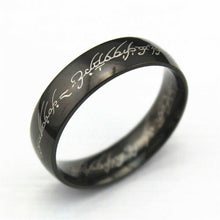Load image into Gallery viewer, Lord of the Rings The One Ring Lotr Stainless Steel Fashion Men's Ring Size 6-13
